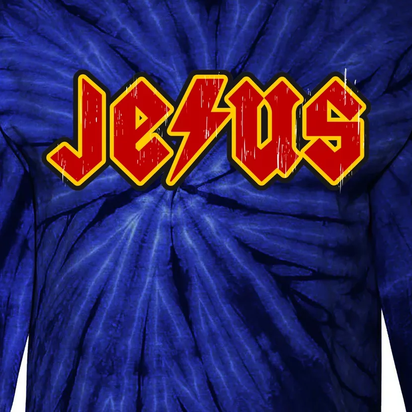 Jesus Rocks Logo Tie-Dye Long Sleeve Shirt