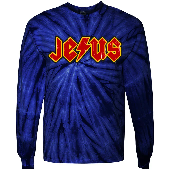 Jesus Rocks Logo Tie-Dye Long Sleeve Shirt