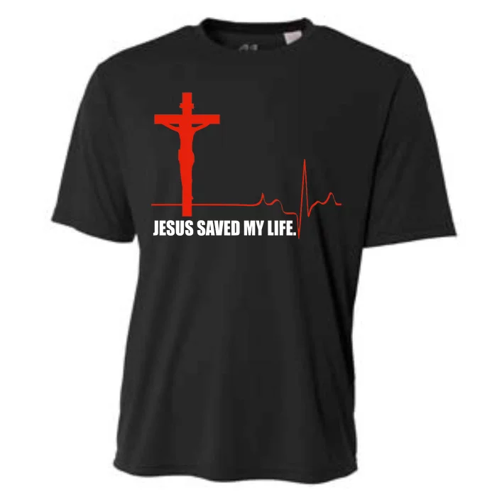 Jesus Saved My Life Cooling Performance Crew T-Shirt