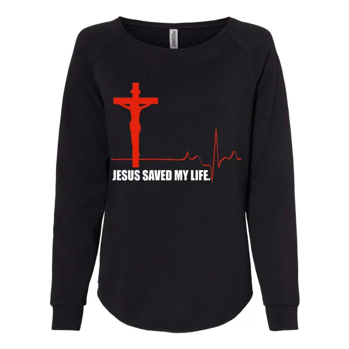 Jesus Saved My Life Womens California Wash Sweatshirt