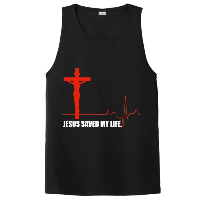 Jesus Saved My Life Performance Tank