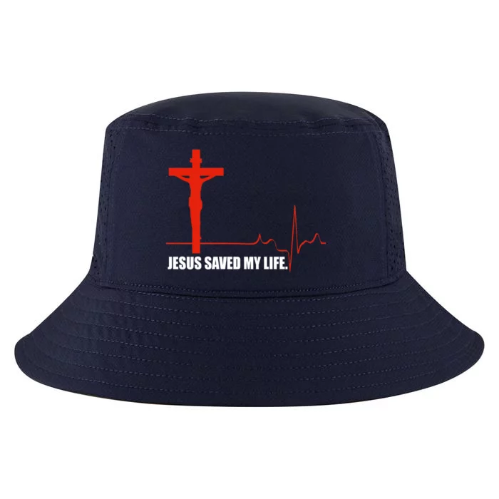 Jesus Saved My Life Cool Comfort Performance Bucket Hat