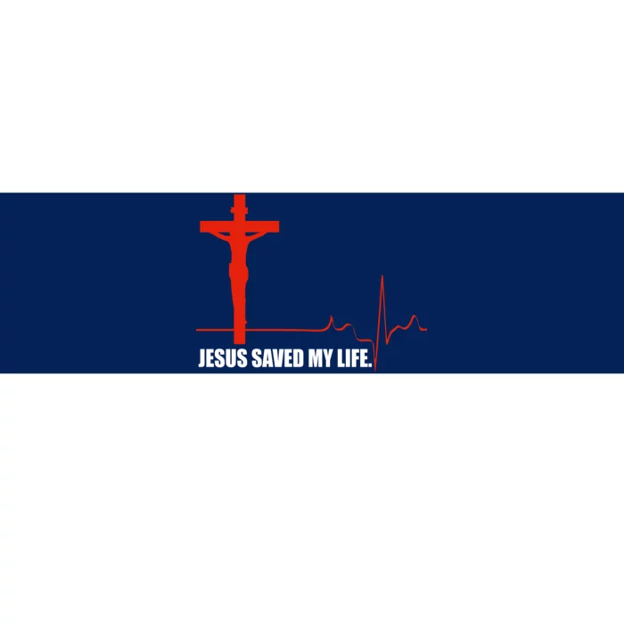 Jesus Saved My Life Bumper Sticker