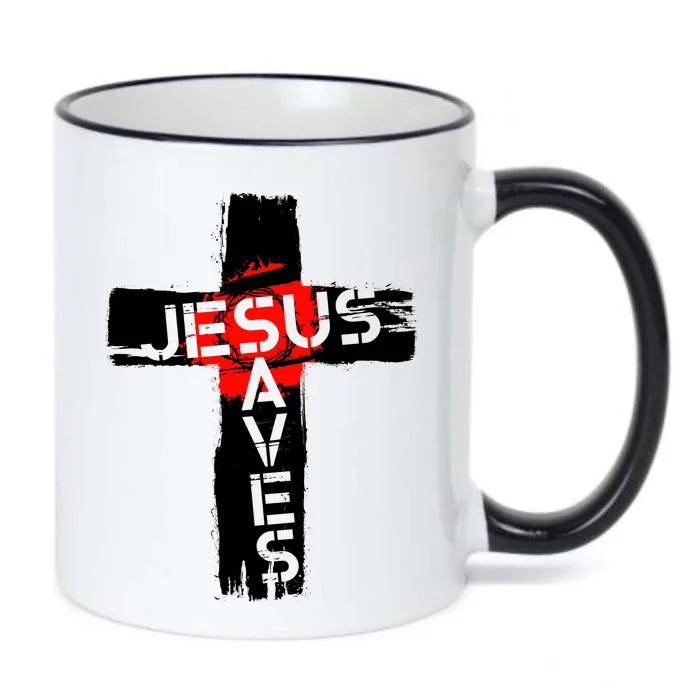 Jesus Saves Black Color Changing Mug