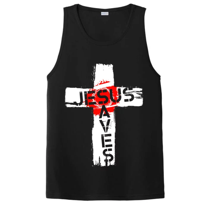 Jesus Saves Performance Tank