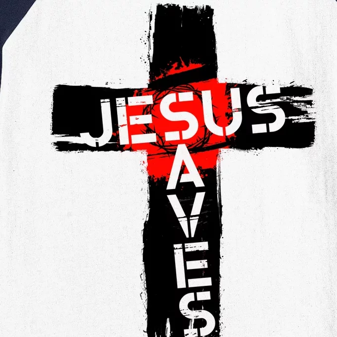 Jesus Saves Baseball Sleeve Shirt