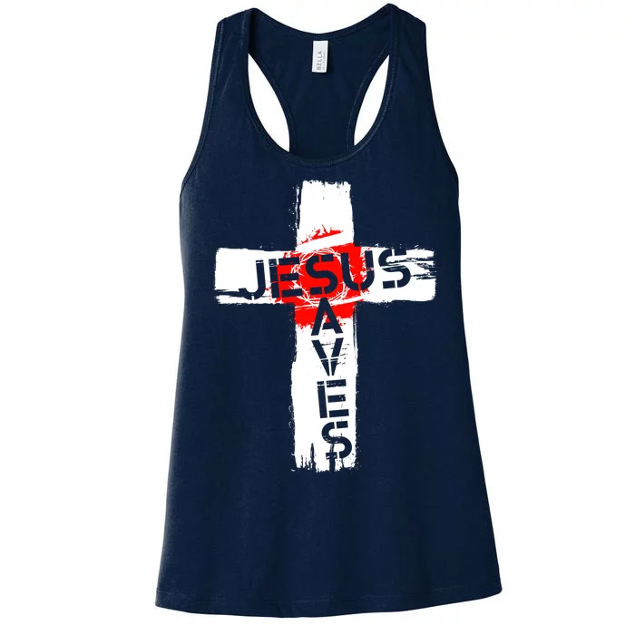 Jesus Saves Women's Racerback Tank