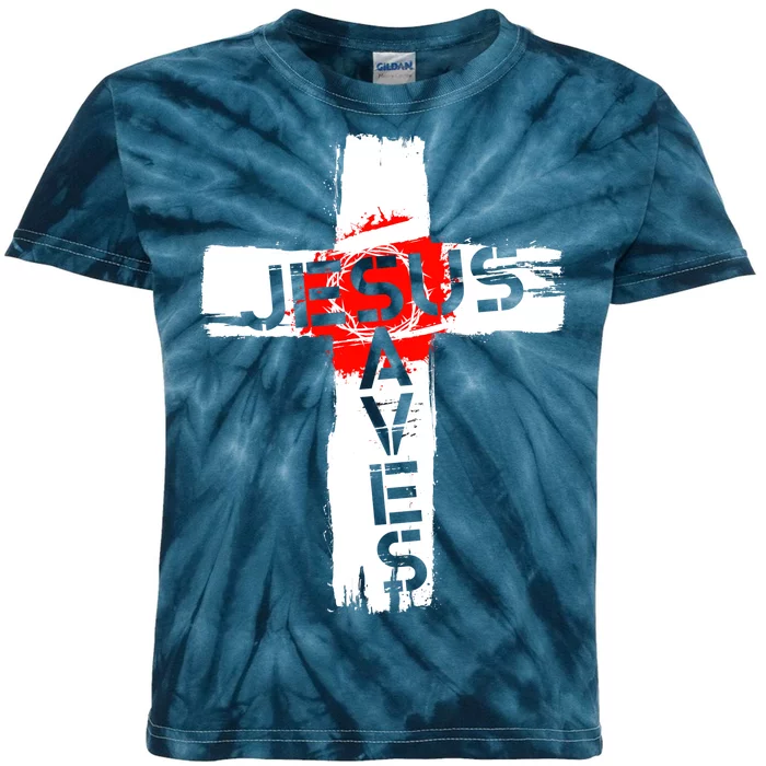 Jesus Saves Kids Tie-Dye T-Shirt