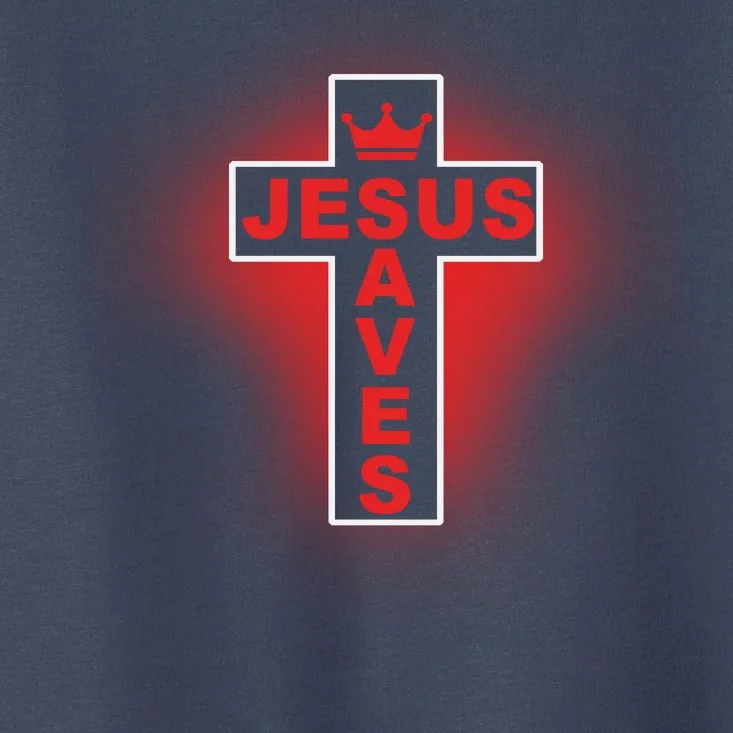 Jesus Saves Christian Faith Cross Toddler T-Shirt