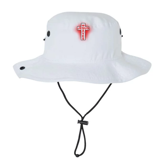 Jesus Saves Christian Faith Cross Legacy Cool Fit Booney Bucket Hat