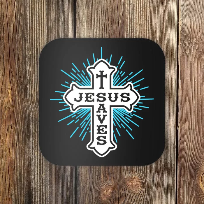 Jesus Saves Cross Coaster