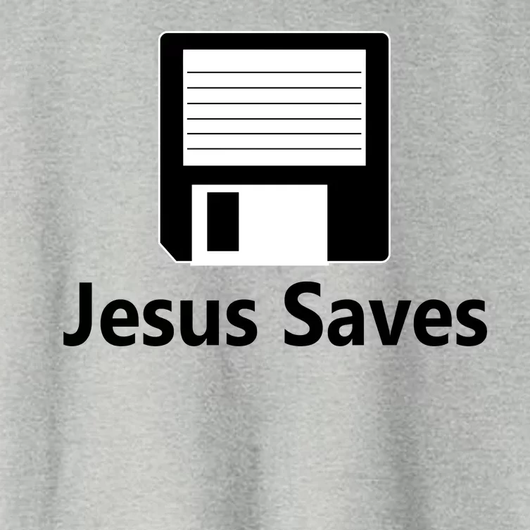 Jesus Saves Floppy Disk Women's Crop Top Tee