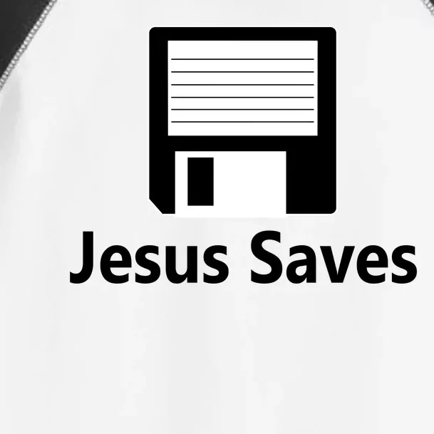 Jesus Saves Floppy Disk Toddler Fine Jersey T-Shirt