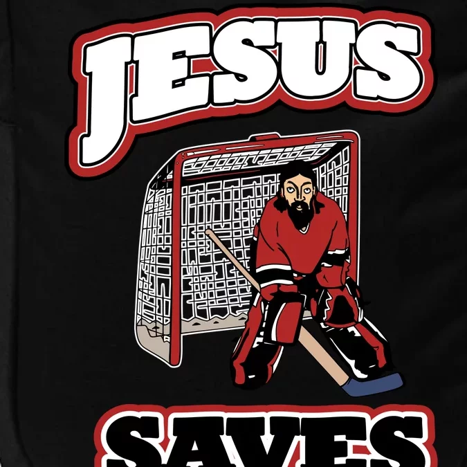 Jesus Saves Hockey Goalie Impact Tech Backpack