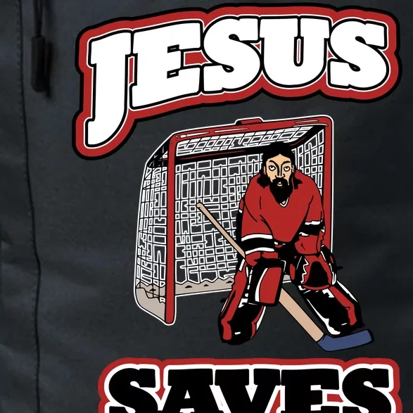 Jesus Saves Hockey Goalie Daily Commute Backpack