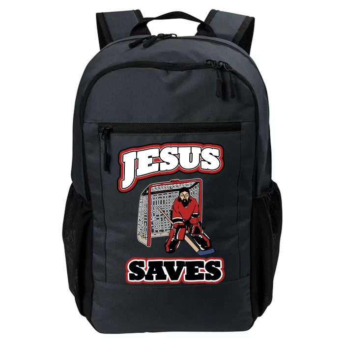 Jesus Saves Hockey Goalie Daily Commute Backpack