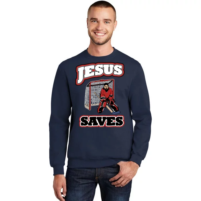 Jesus Saves Hockey Goalie Sweatshirt