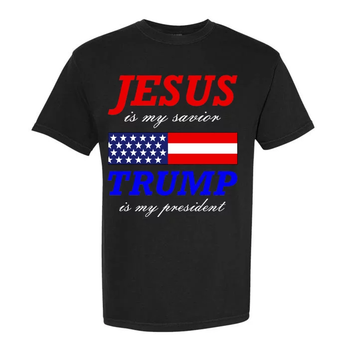 Jesus Savior Trump President Garment-Dyed Heavyweight T-Shirt