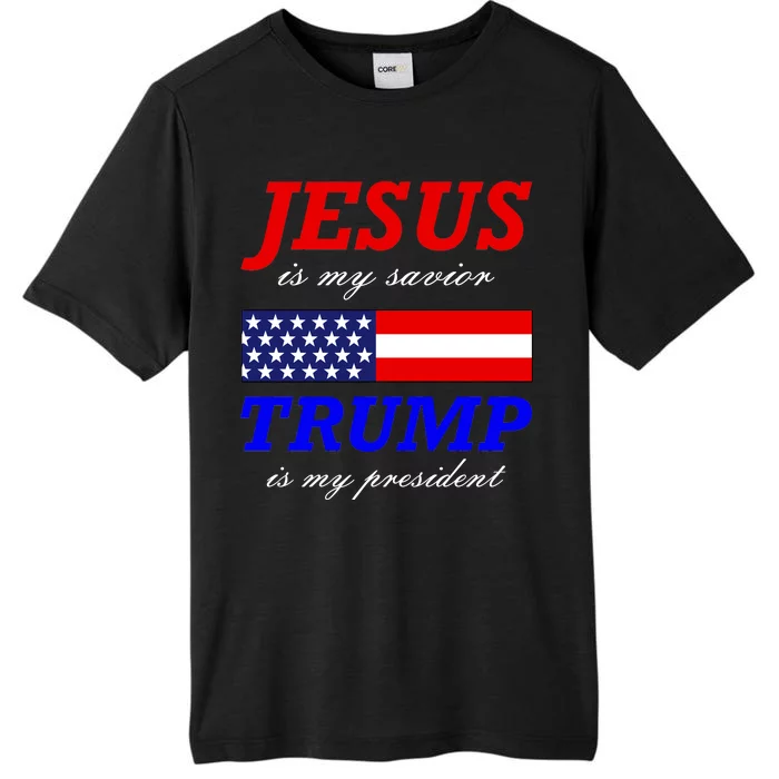 Jesus Savior Trump President ChromaSoft Performance T-Shirt