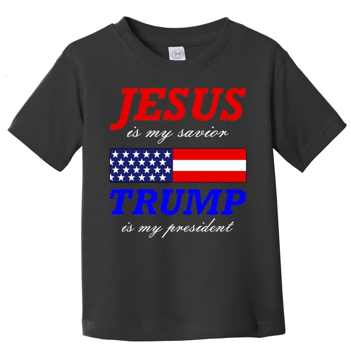 Jesus Savior Trump President Toddler T-Shirt