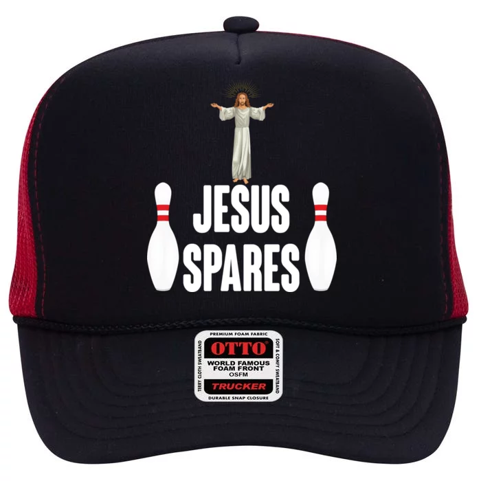 Jesus Spares High Crown Mesh Trucker Hat