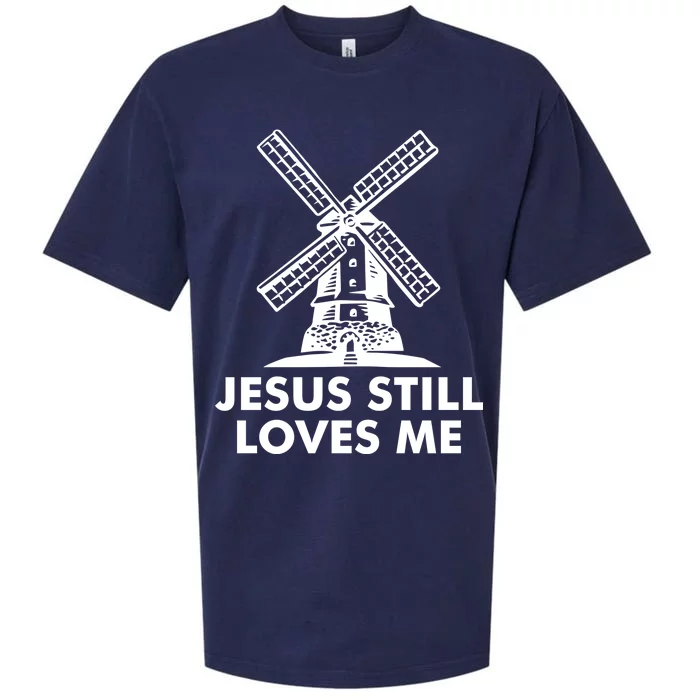 Jesus Still Loves Me Windmill Sueded Cloud Jersey T-Shirt