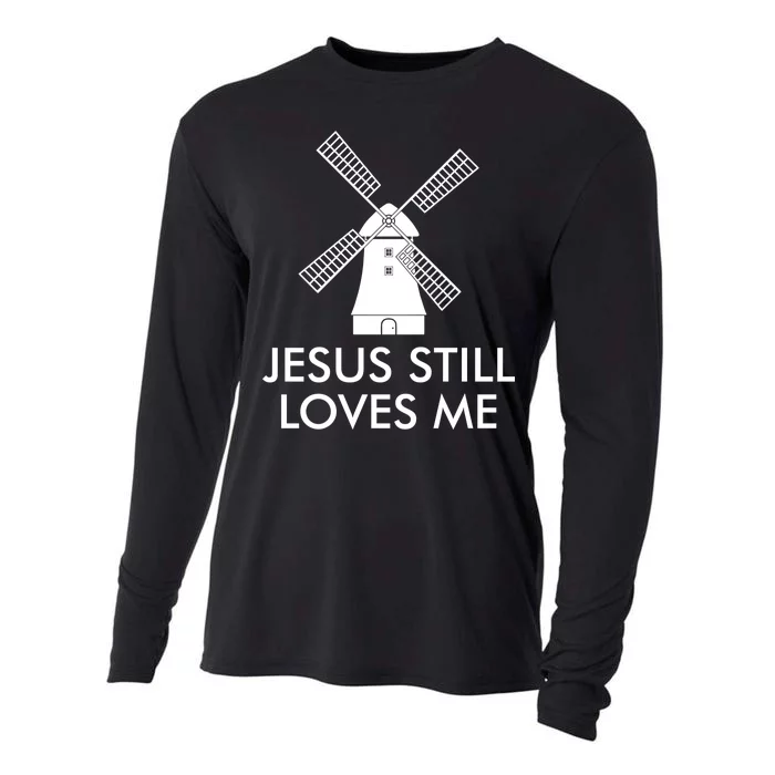 Jesus Still Loves Me Windmill Christian Cooling Performance Long Sleeve Crew