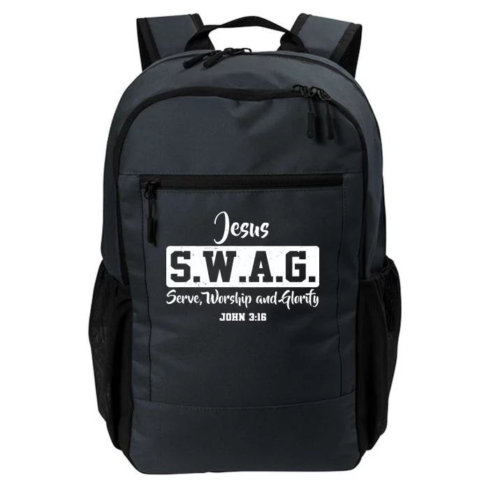 Jesus SWAG Serve Worship And Glorify John 3:16 Daily Commute Backpack