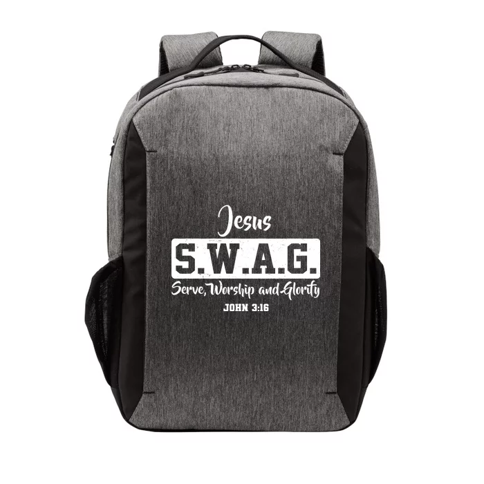 Jesus SWAG Serve Worship And Glorify John 3:16 Vector Backpack