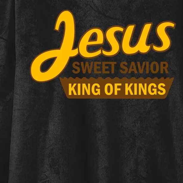 Jesus Sweet Savior King of Kings Hooded Wearable Blanket