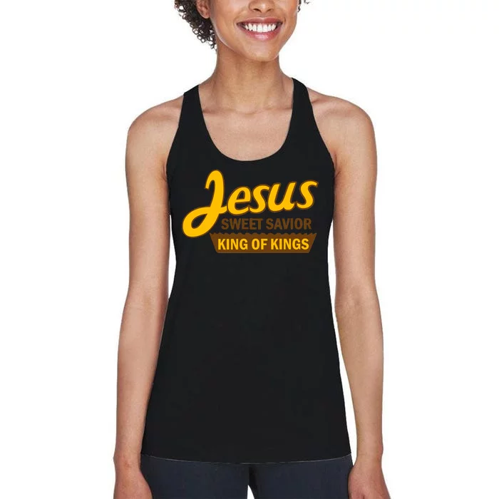 Jesus Sweet Savior King of Kings Women's Racerback Tank