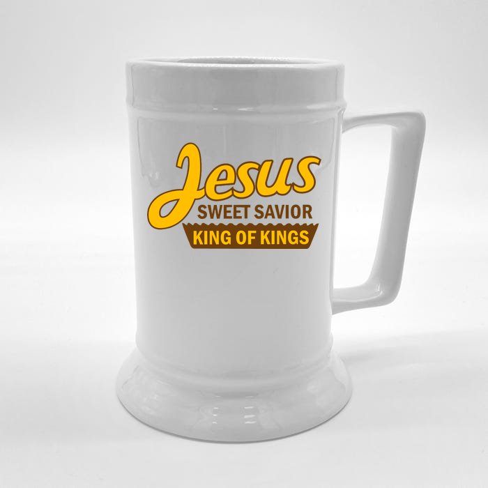 Jesus Sweet Savior King of Kings Front & Back Beer Stein