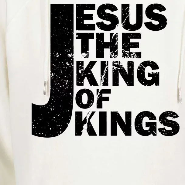 Jesus The Kings of Kings Womens Funnel Neck Pullover Hood