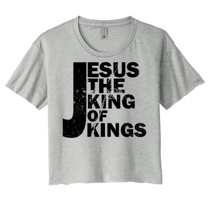 Jesus The Kings of Kings Women's Crop Top Tee