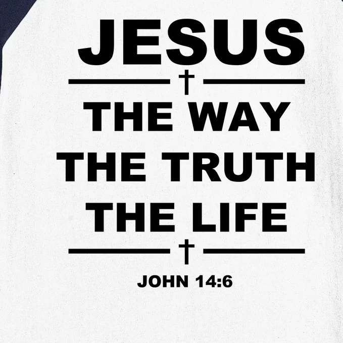 Jesus the way the truth the life Baseball Sleeve Shirt