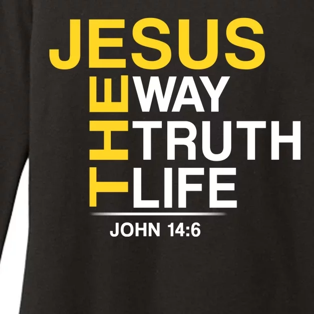 Jesus The Way Truth Life John 14:6 Womens CVC Long Sleeve Shirt