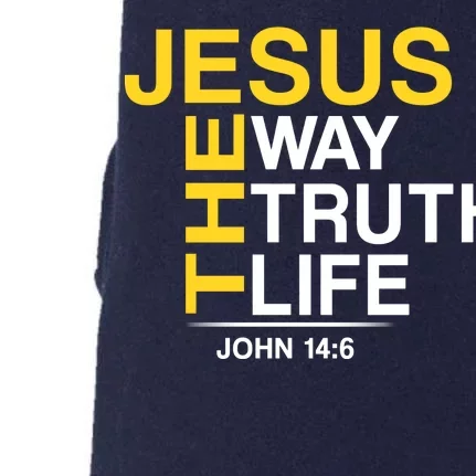 Jesus The Way Truth Life John 14:6 Doggie 3-End Fleece Hoodie