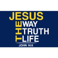 Jesus The Way Truth Life John 14:6 Bumper Sticker