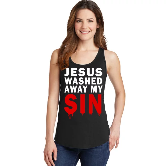 Jesus Washed Away My Sin Ladies Essential Tank