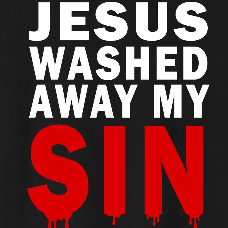 Jesus Washed Away My Sin Women's Crop Top Tee