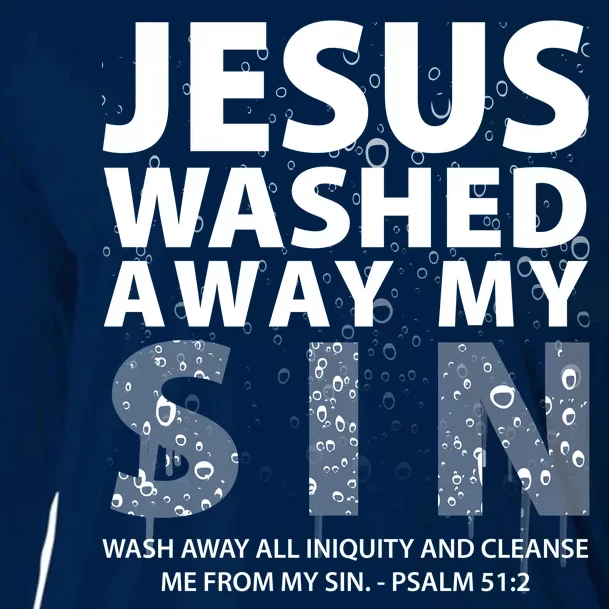 Jesus Washed Away My Sin Catholic Cooling Performance Long Sleeve Crew