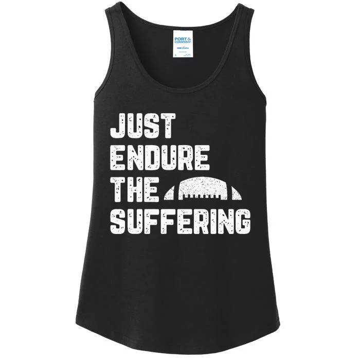 Just Endure The Suffering Football Vintage Ladies Essential Tank