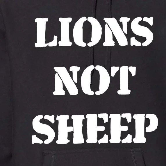 Julian Edelman Wearing Lions Not Sheep Premium Hoodie