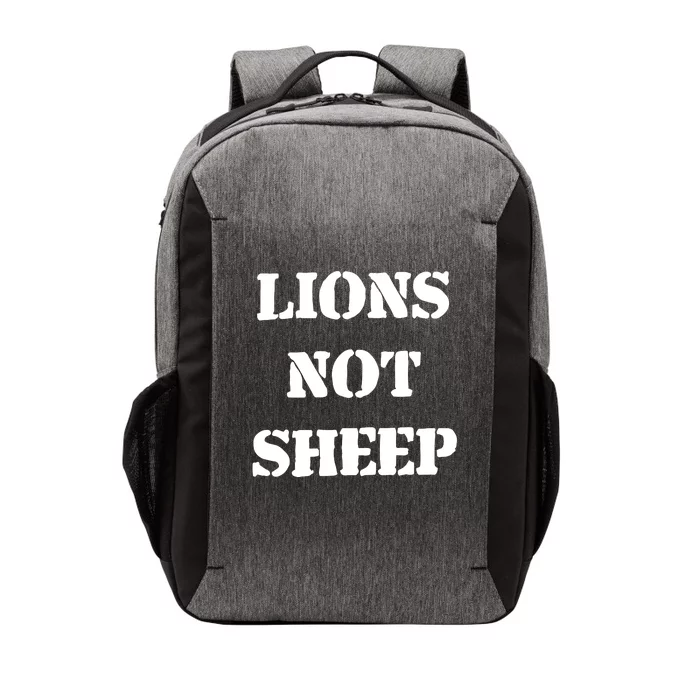 Julian Edelman Wearing Lions Not Sheep Vector Backpack