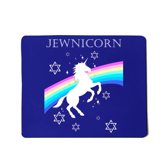 Jewnicorn Funny Hanukkah Unicorn Mousepad