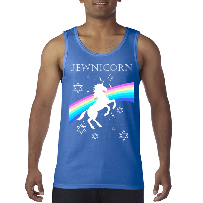 Jewnicorn Funny Hanukkah Unicorn Tank Top