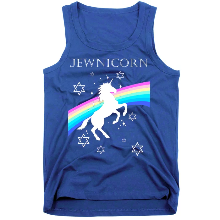 Jewnicorn Funny Hanukkah Unicorn Tank Top