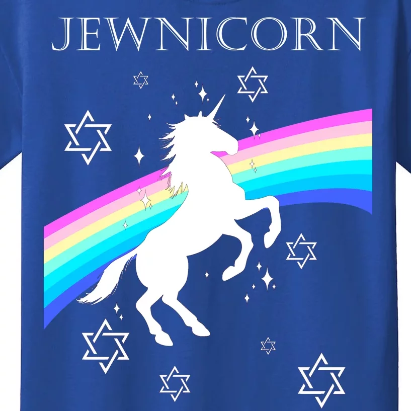 Jewnicorn Funny Hanukkah Unicorn Kids T-Shirt