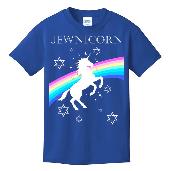 Jewnicorn Funny Hanukkah Unicorn Kids T-Shirt