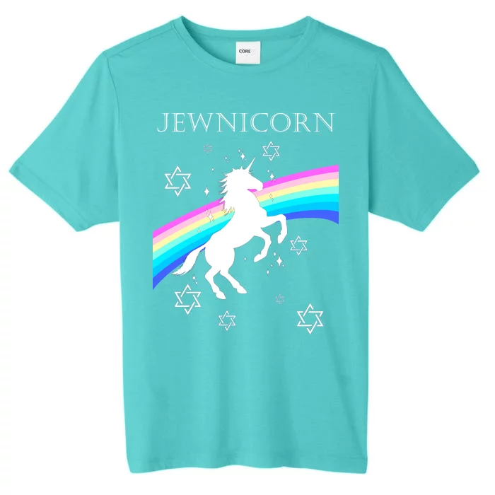 Jewnicorn Funny Hanukkah Unicorn ChromaSoft Performance T-Shirt